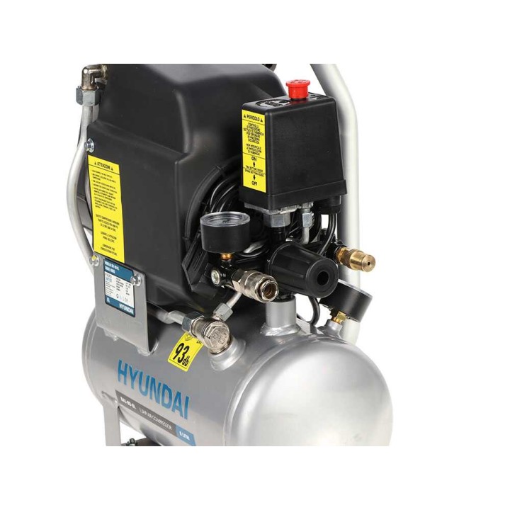 Hyundai BA1-80-6L sähkökompressori, 1,5 HP, 6 l, 8 bar