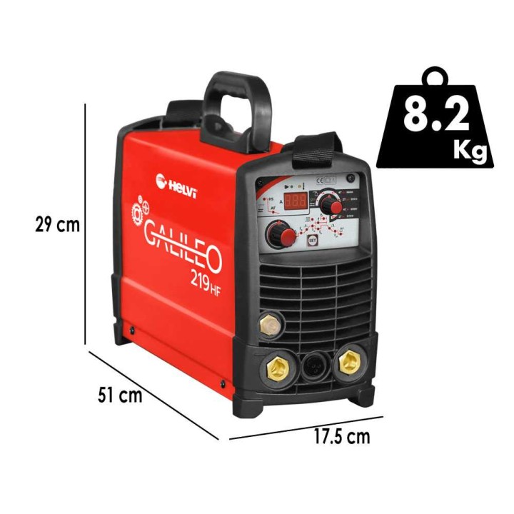 Helvi Galileo TIG 219 HF TIG/MMA-invertterihitsauskone, 5–200 A, 230 V