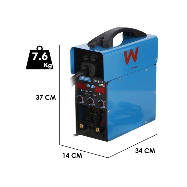 Awelco EASYMIG 160 monitoimihitsauskone, MIG/MMA/TIG LIFT, 20–150 A