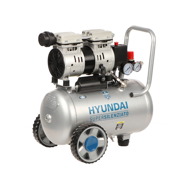 Hyundai 4J 750 24L hiljainen öljytön kompressori 24 l 1 HP 8 bar