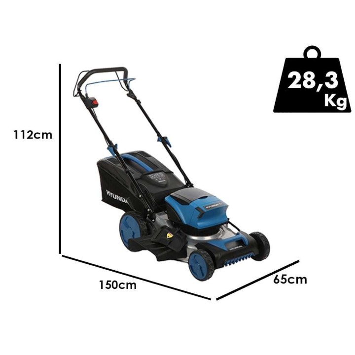 Hyundai SRCZE46A akkuruohonleikkuri, itsevetävä, 46 cm, 2 × 40 V / 4 Ah