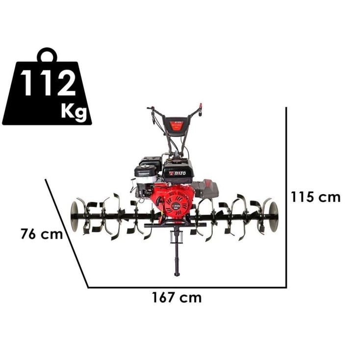 Italian Power RG 7.2-130Q-Z bensiinijyrsin, 15 HP, 150 cm, Rato R420