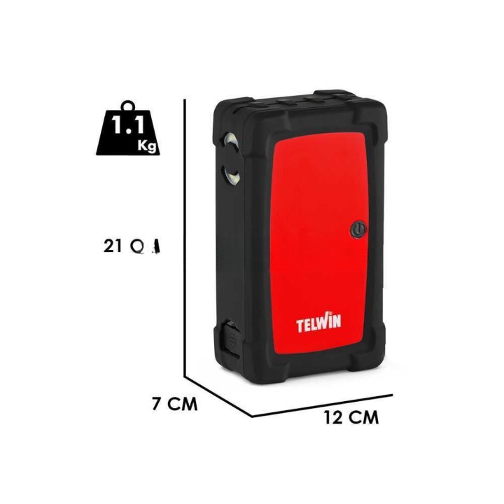 TELWIN DRIVE PRO 12/24 monitoiminen käynnistyslaite, 24 000 mAh, 12/24 V