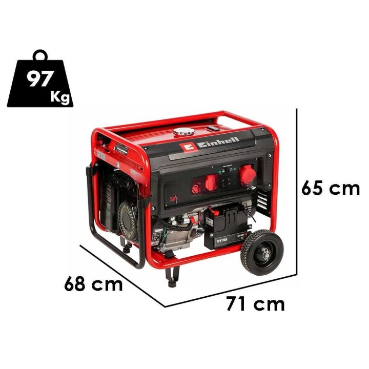 Einhell TC-PG 8000 bensiinigeneraattori, 8 kW, kolmivaihe, AVR, 230/400 V