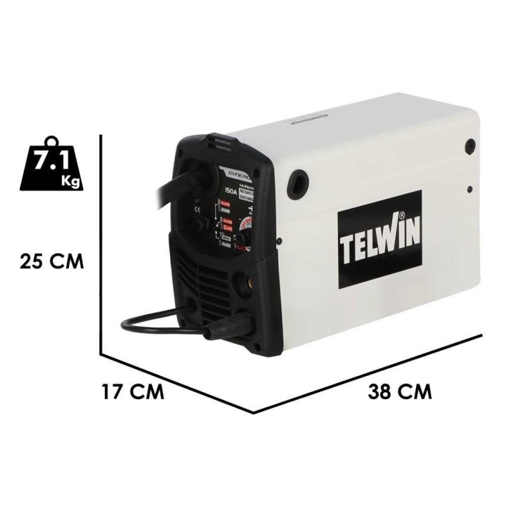 Telwin Bimax 150i Synergic monitoimihitsauskone, MIG–MAG/FLUX/MMA, 20–150 A, 230 V