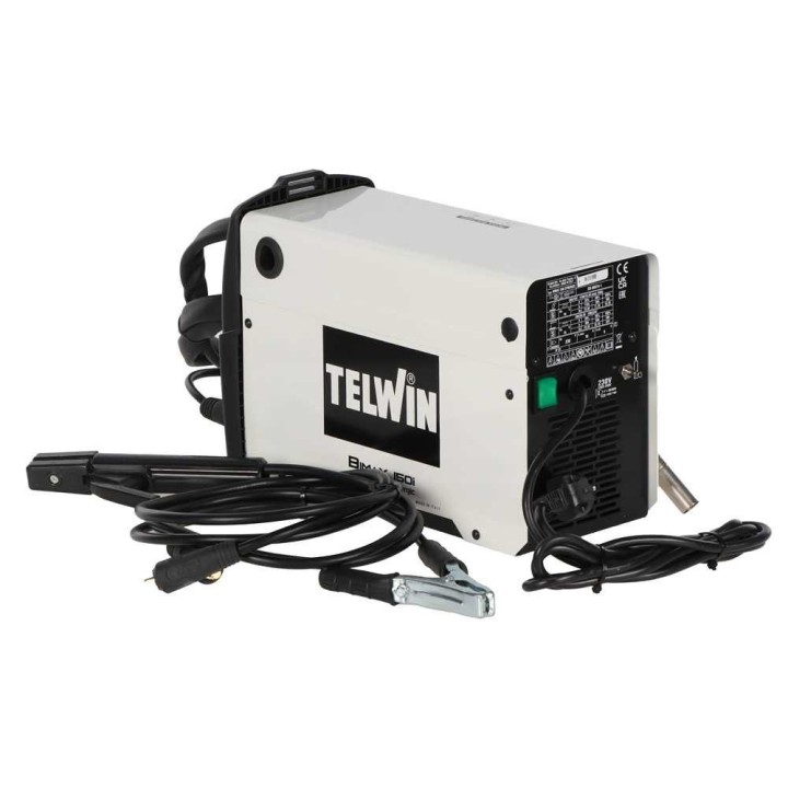 Telwin Bimax 150i Synergic monitoimihitsauskone, MIG–MAG/FLUX/MMA, 20–150 A, 230 V