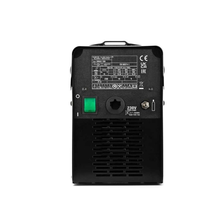 Telwin Bimax 150i Synergic monitoimihitsauskone, MIG–MAG/FLUX/MMA, 20–150 A, 230 V