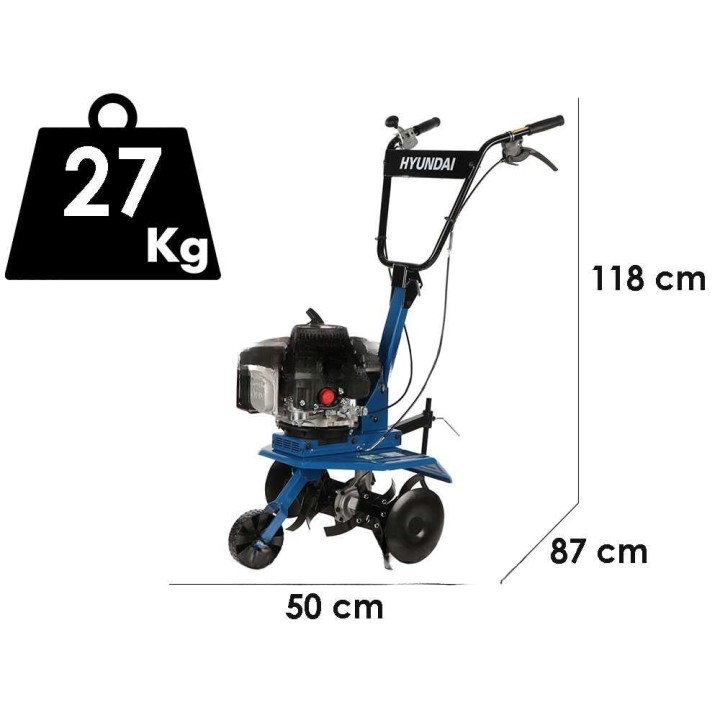 Hyundai RST360-1 bensiinikäyttöinen motojyrsin, 132 cm³, 4,5 HP, 45 cm