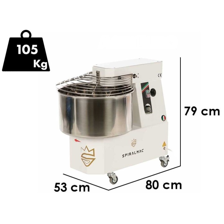 Spiralmac SV44VV spiraalitaikinakone, 44 kg, 10 nopeutta, 2 200 W
