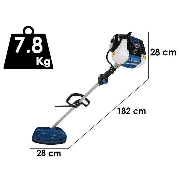 Hyundai LDBC520C raivaussaha, 52 cm³, 2,2 HP, siimapää ja terästerä