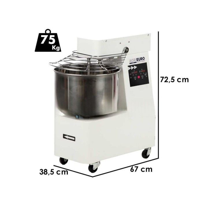 Mixer 2000 T-2G DIG spiraalitaikinakone, 16 kg, 2 nopeutta, 400 V