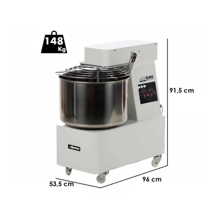 Mixer 6000 T-2G DIG spiraalivaivaaja, 48 kg, 60 l, 3 HP, 400 V