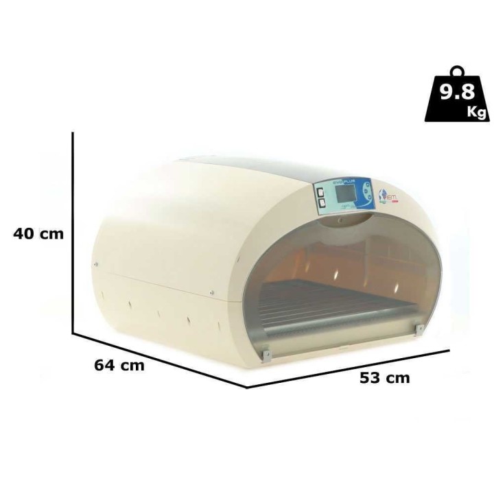 FIEM Cosmo Evo Plus 72 automaattinen hautomakone, 72 munaa, 260 W, 230 V
