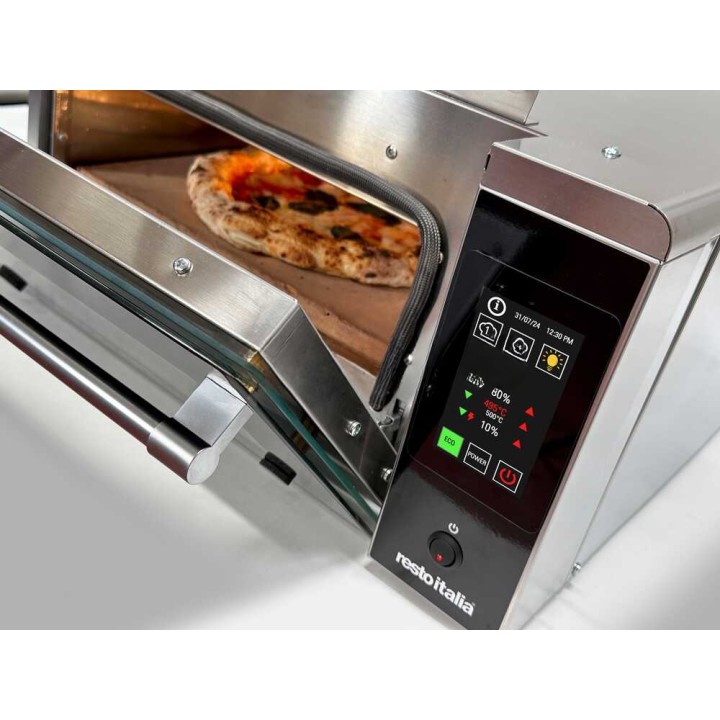 Resto Italia Hooven 341D digitaalinen sähköpizzauuni, 2 900 W, 518 °C