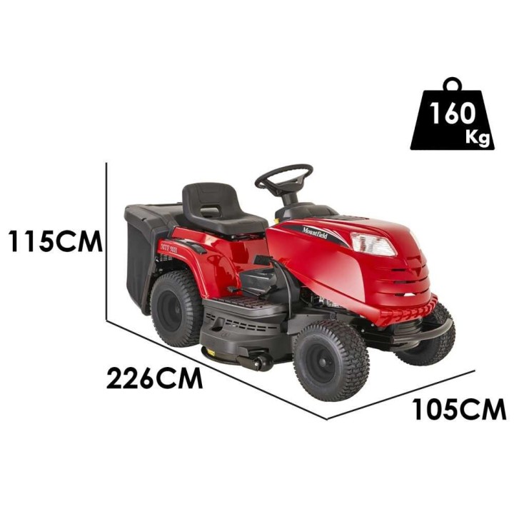 Mountfield MTF 98H -ajoleikkuri, hydrostaattinen, 98 cm, 240 l