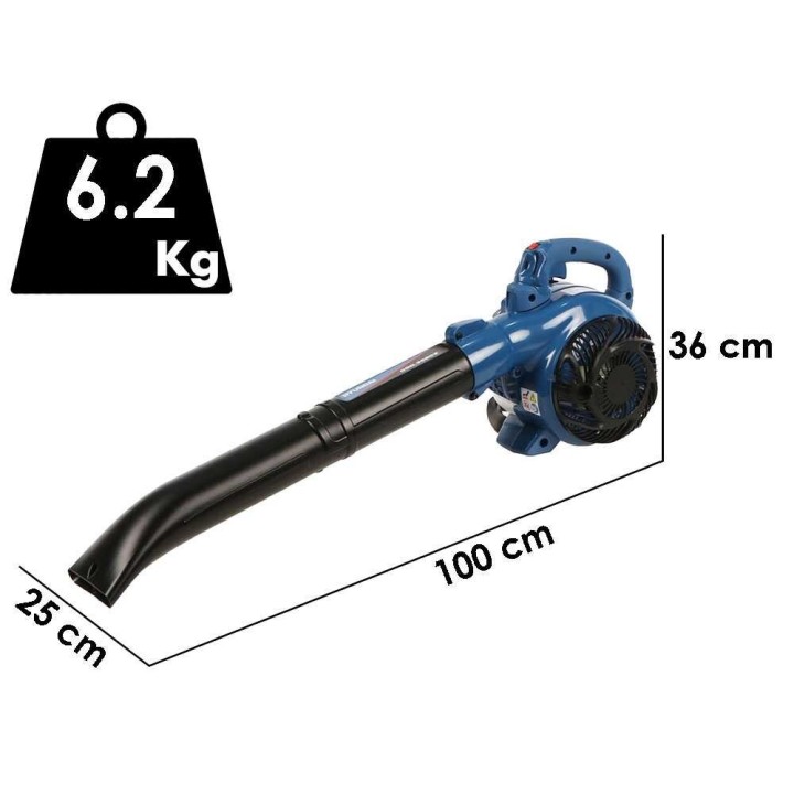 Hyundai EBV260 3-in-1-lehtipuhallin, imuri ja silppuri, 26 cm³, 1 HP