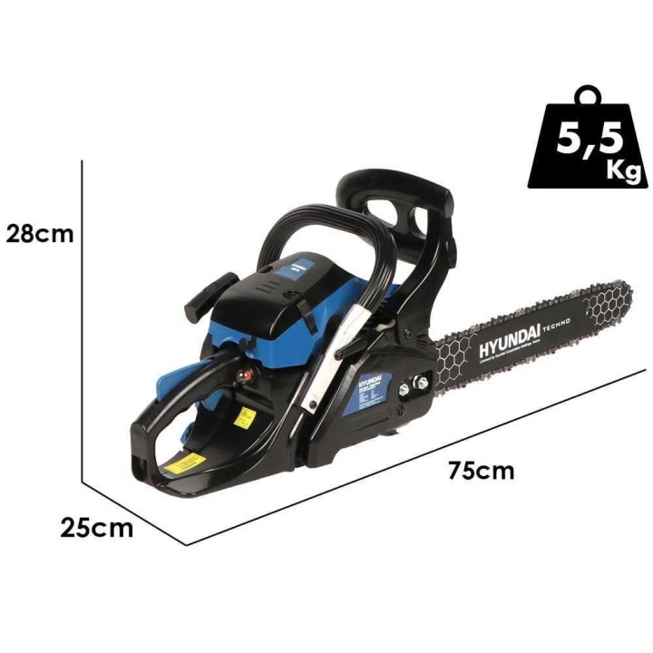 Hyundai CS3800 -moottorisaha, 2-tahti, 37 cm³, 2 HP, 35 cm:n laippa