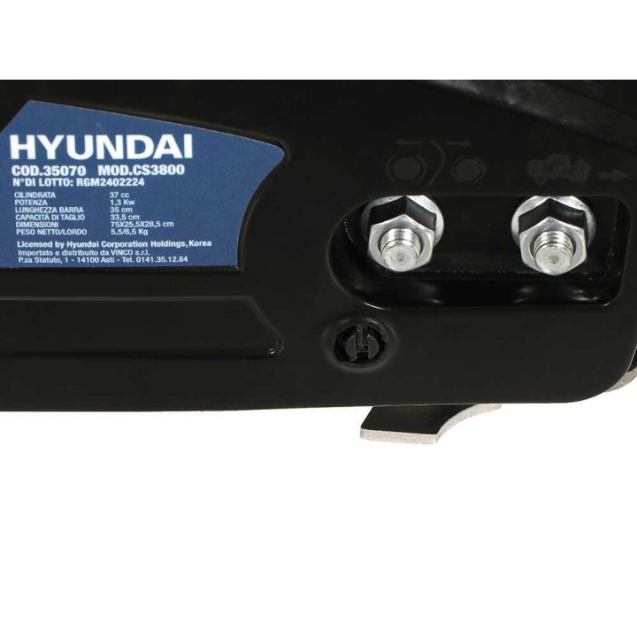 Hyundai CS3800 -moottorisaha, 2-tahti, 37 cm³, 2 HP, 35 cm:n laippa