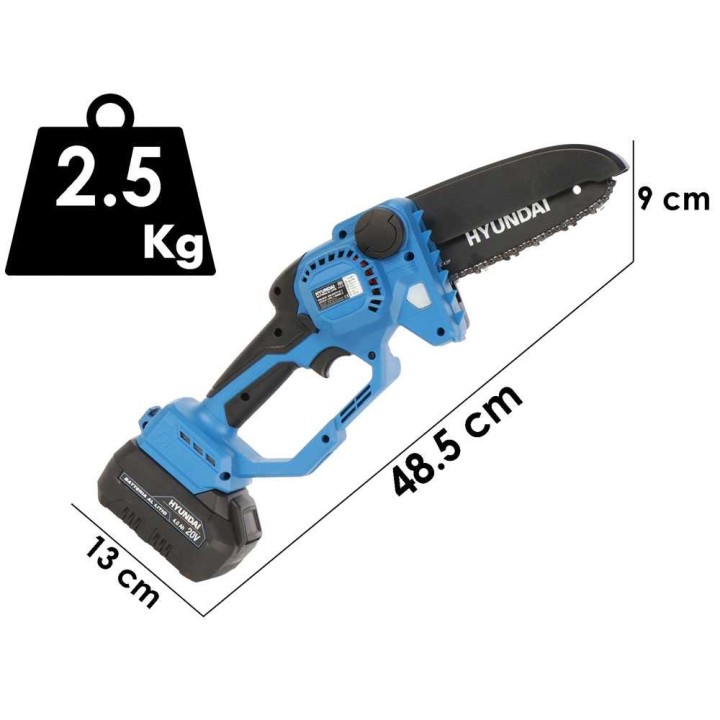 Hyundai ZCS777-6L-T akkukäyttöinen oksasaha, 20 V, 15 cm, ilman akkua ja laturia