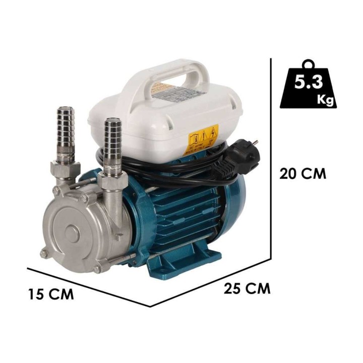 Tellarini ALM 20-SR sähköpumppu nesteiden siirtoon, ruostumaton teräs, 230 V, 26 l/min