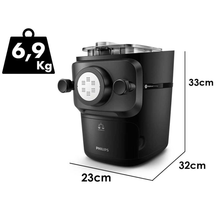 Philips Pasta Maker 7000 HR2665/96 sähköinen pastakone, 200 W, 10 muottia