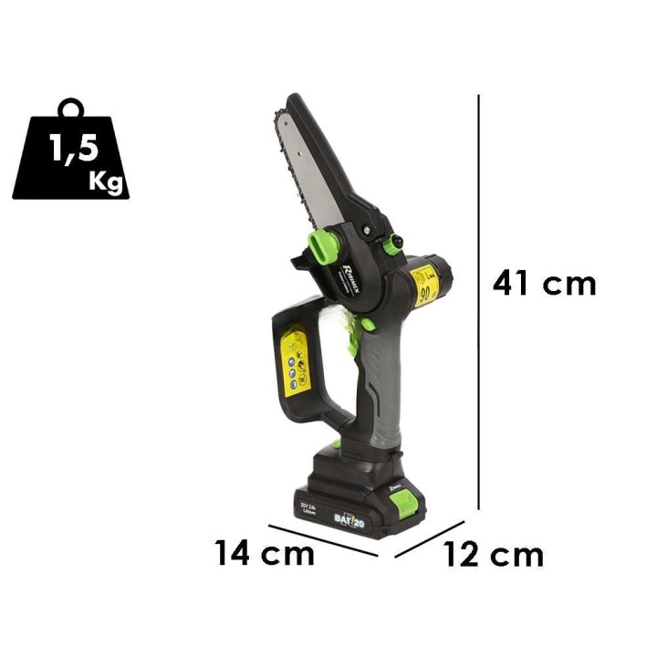 Ribimex PRBAT20/ELAG akkupotkuri teleskooppivarrella, 20 V, 4 Ah