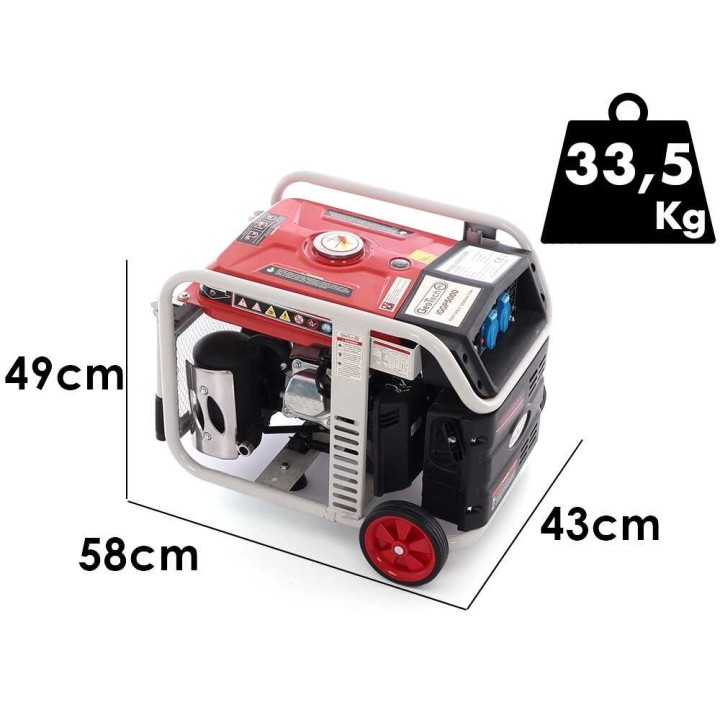 GeoTech Pro iGGP5000 invertterigeneraattori, 4 kW, 230 V, yksivaiheinen