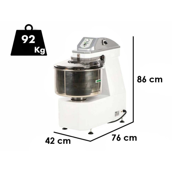 Fimar 25SB -spiraalivaivaaja, kolmivaiheinen, 25 kg, 2 nopeutta