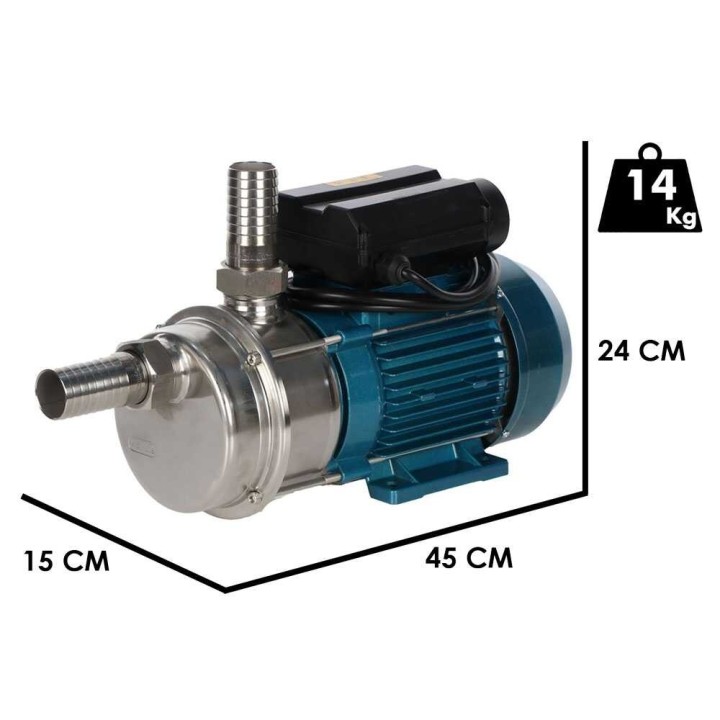Tellarini ALM 30 sähköpumppu nesteiden siirtoon, 2 HP, 230 V, ruostumaton teräs
