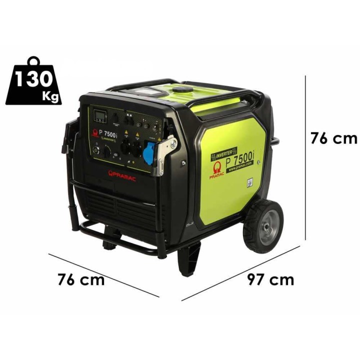 Pramac P7500I invertterigeneraattori, 7 kW, yksivaiheinen, bensiinikäyttöinen