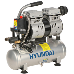 Hyundai 4J 750 6L hiljennetty öljytön kompressori 1 HP 6 l 230 V