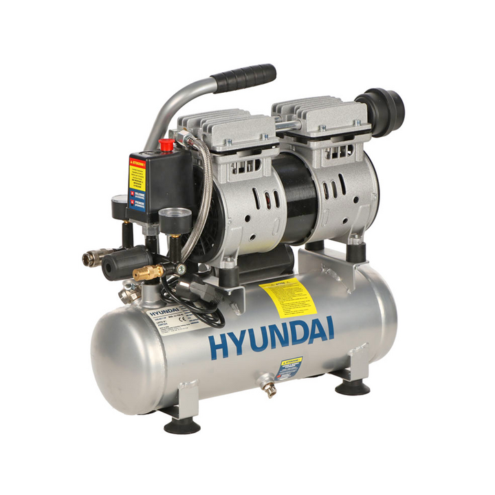 Hyundai 4J 750 6L hiljennetty öljytön kompressori 1 HP 6 l 230 V