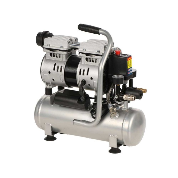 Hyundai 4J-750-6L hiljennetty öljytön kompressori, 1 HP, 6 l, 230 V