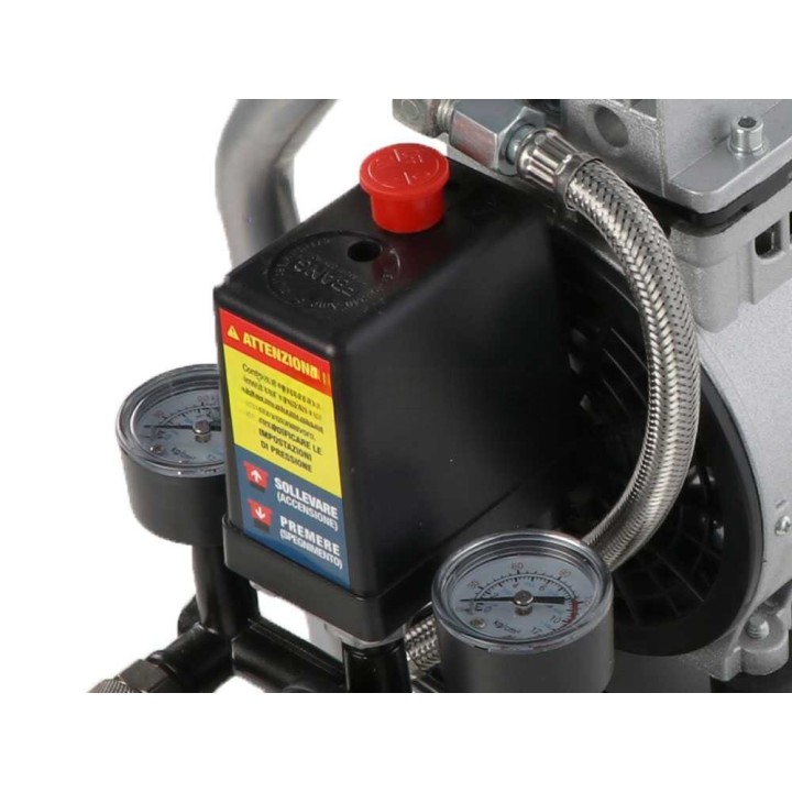 Hyundai 4J-750-6L hiljennetty öljytön kompressori, 1 HP, 6 l, 230 V