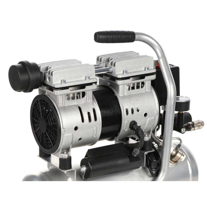 Hyundai 4J-750-6L hiljennetty öljytön kompressori, 1 HP, 6 l, 230 V
