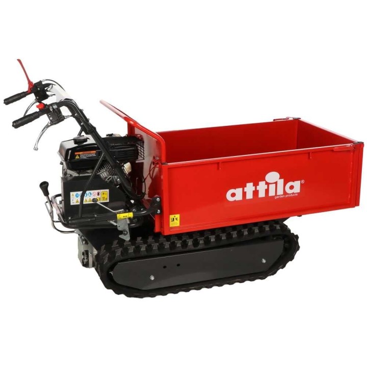 Attila ATT 500 C telaketjukärry, 500 kg, 6,5 HP, laajennettava lava