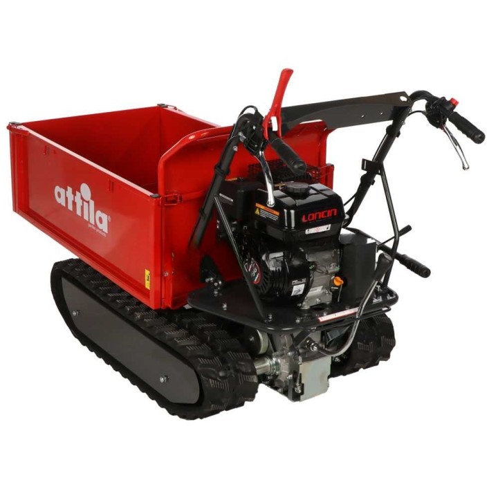 Attila ATT 500 C telaketjukärry, 500 kg, 6,5 HP, laajennettava lava