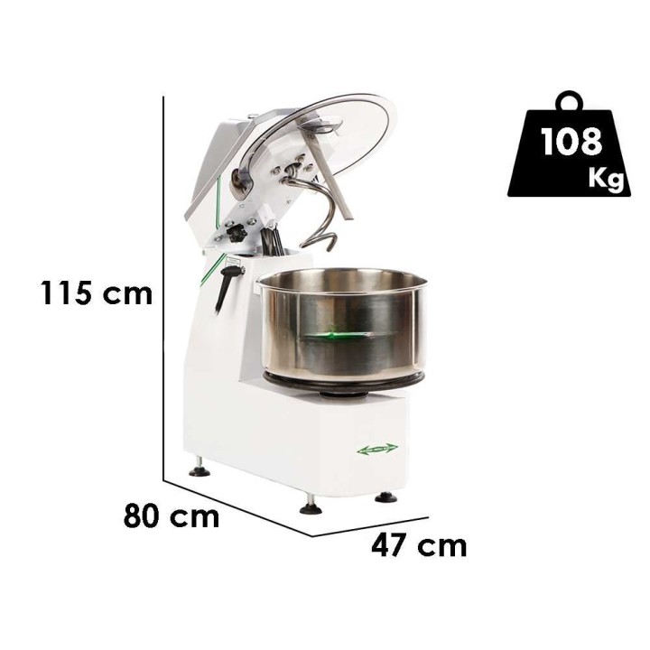 Fimar 38SR -spiraalitaikinakone, 42 l, 1,5 kW, 38 kg
