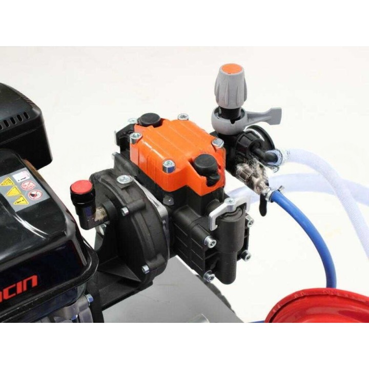 Dal Degan 150 l ruiskutusvaunu, Comet MP 30, Loncin G 200 F, 5 HP