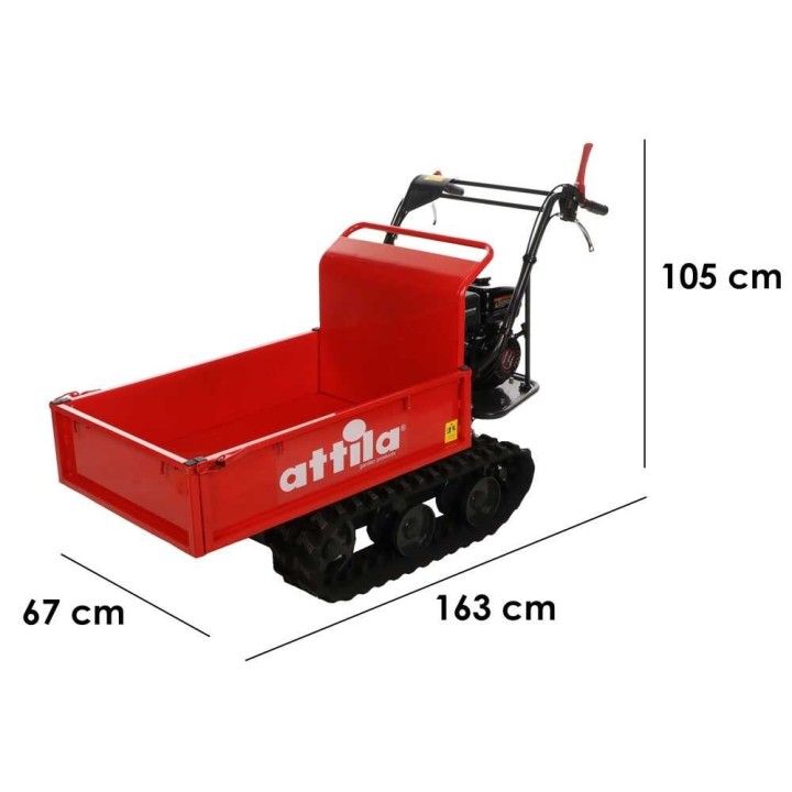 Attila ATT 300 C telaketjukuljetin, 300 kg, Loncin G200F 196 cm³