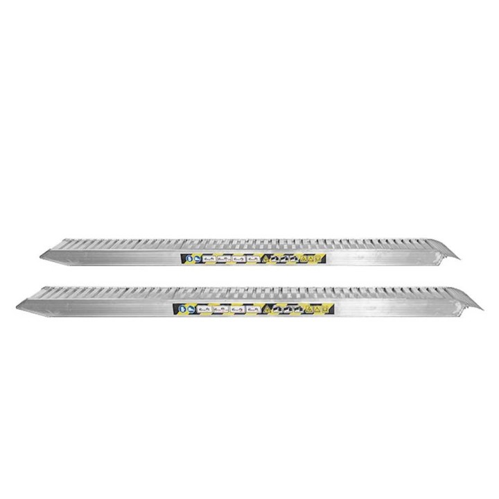 RA70X25NB kiinteät alumiiniset lastausrampit, 2,5 m, 1 750 kg