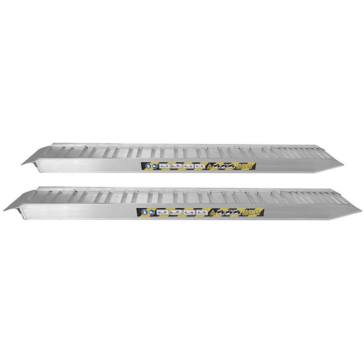 RA190X40 kiinteät alumiiniset lastausrampit, 400 cm, kantavuus 12 150 kg