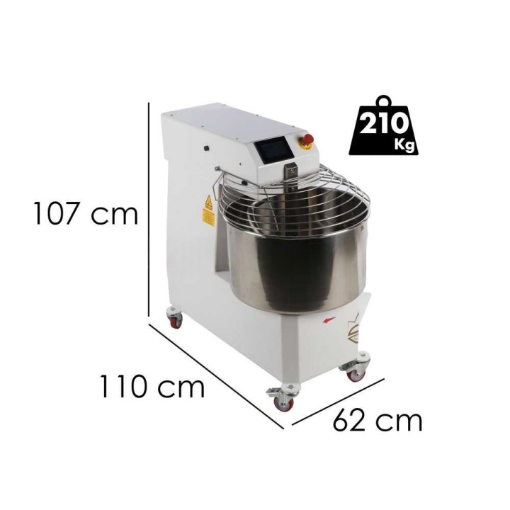 SPIRALMAC SV60 2 Vel Touch spiraalitaikinakone, 60 kg, 400 V, kolmivaihe