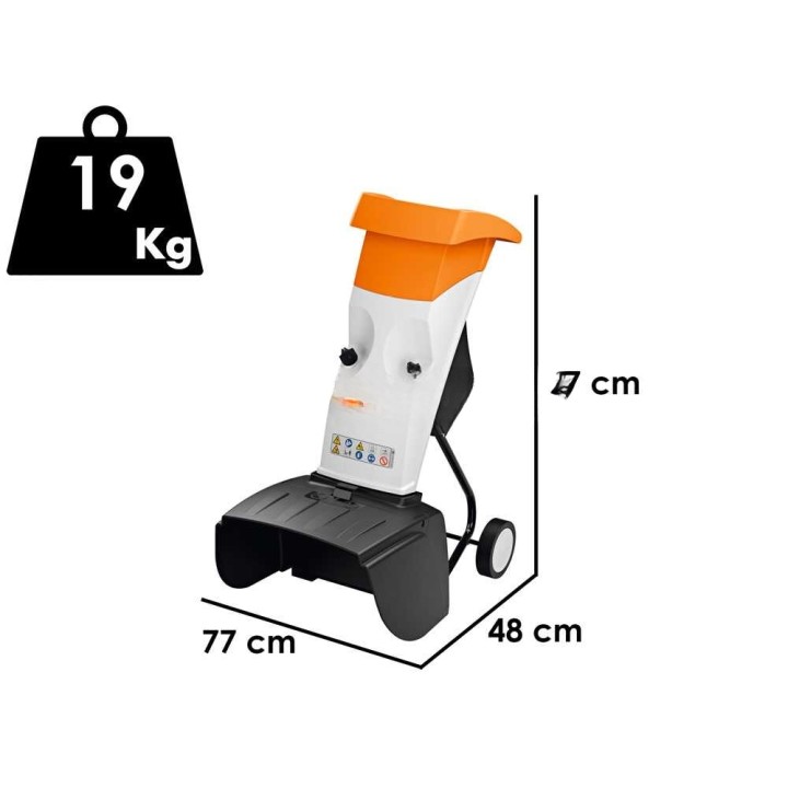STIHL GHE 105 sähköinen puutarhasilppuri, 2 200 W, 35 mm, käännettävät terät
