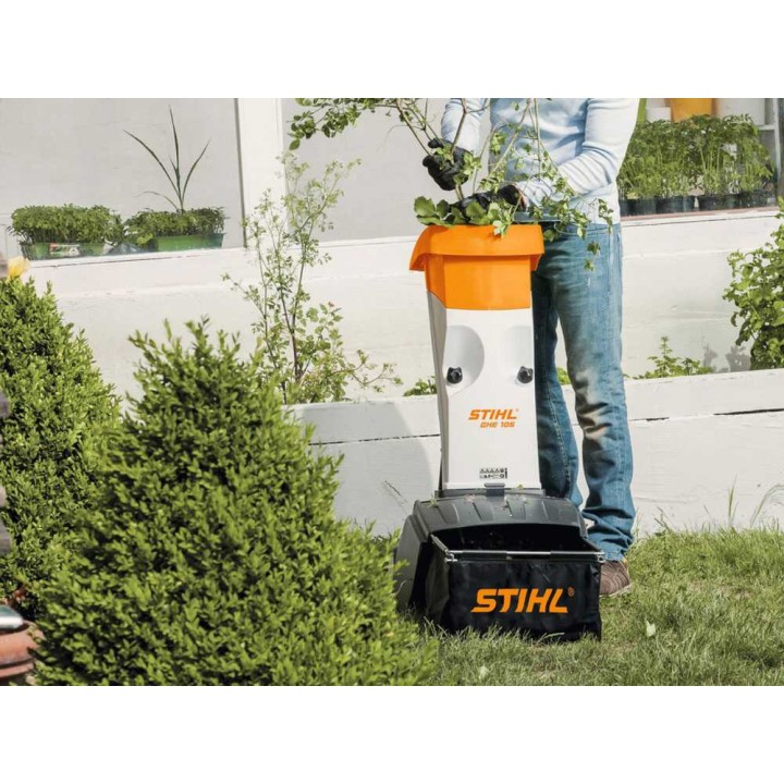 STIHL GHE 105 sähköinen puutarhasilppuri, 2 200 W, 35 mm, käännettävät terät