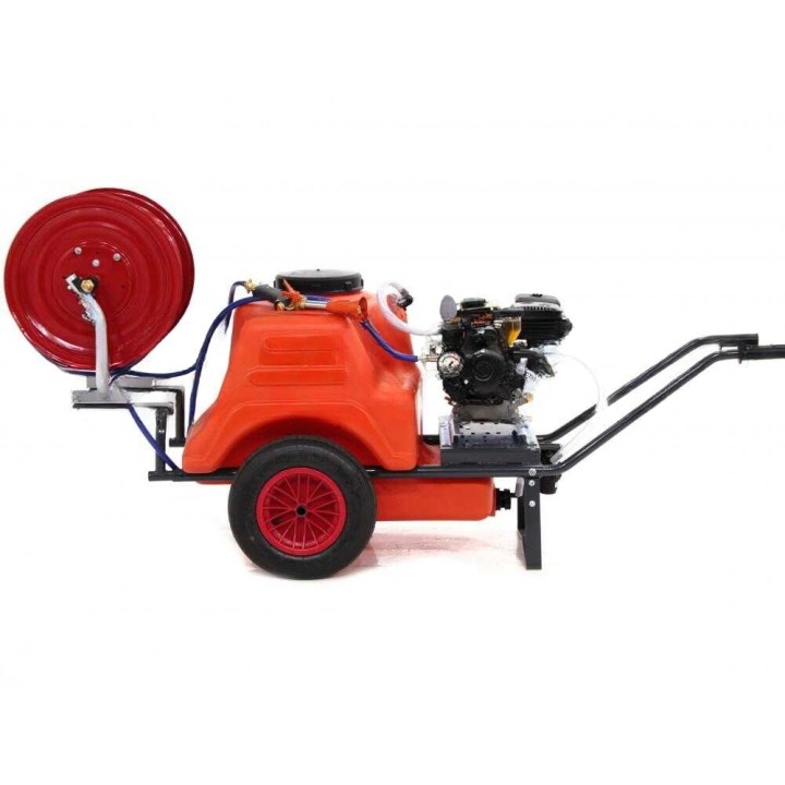 Comet APS 41 ruiskutusvaunu, Loncin G 160 F, 150 l, 40 bar, 100 m letku