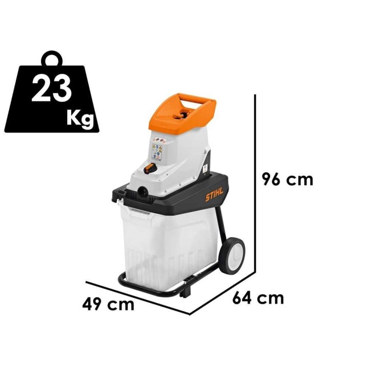 STIHL GHE 135 L sähköinen biotriturilla, 2 300 W, 35 mm, keräyskori