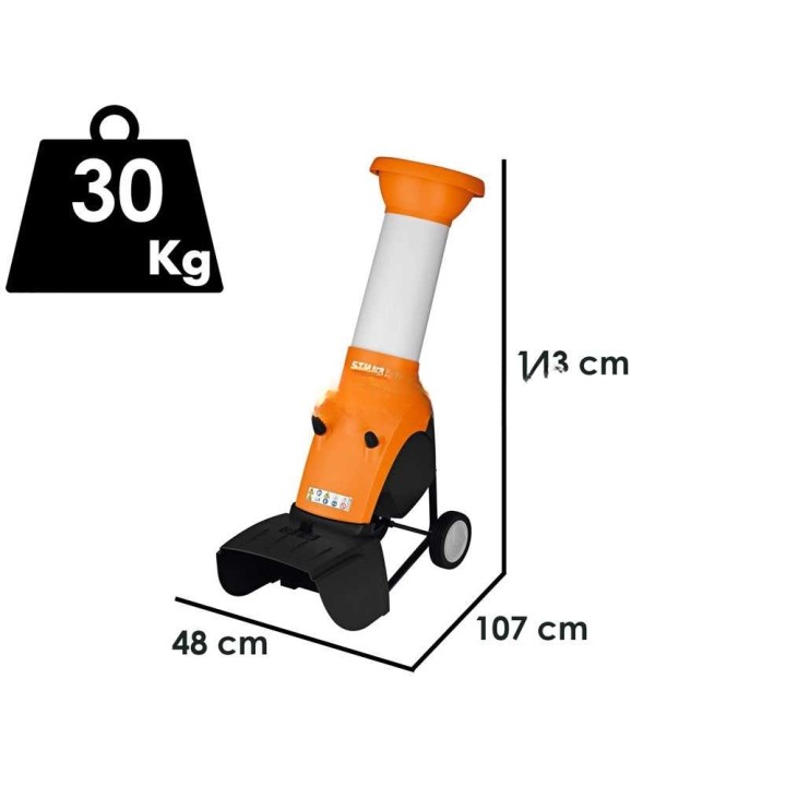 STIHL GHE 250 sähköbiotriturattori, 2 500 W, 230 V, oksille enintään 30 mm