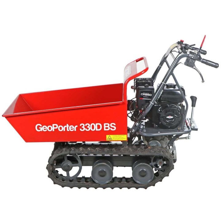 GeoPorter 330D BS telaketjukärry dumper-lavalla, 300 kg, Briggs & Stratton CR950