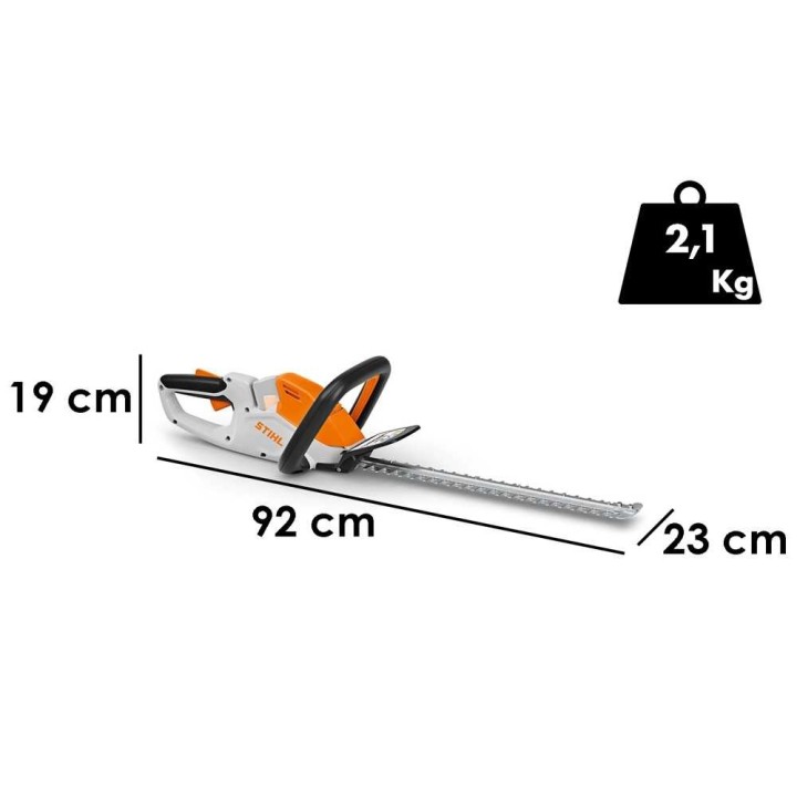 STIHL HSA 40 -akkupensasleikkuri, 10,8 V, 50 cm, ilman akkua ja laturia